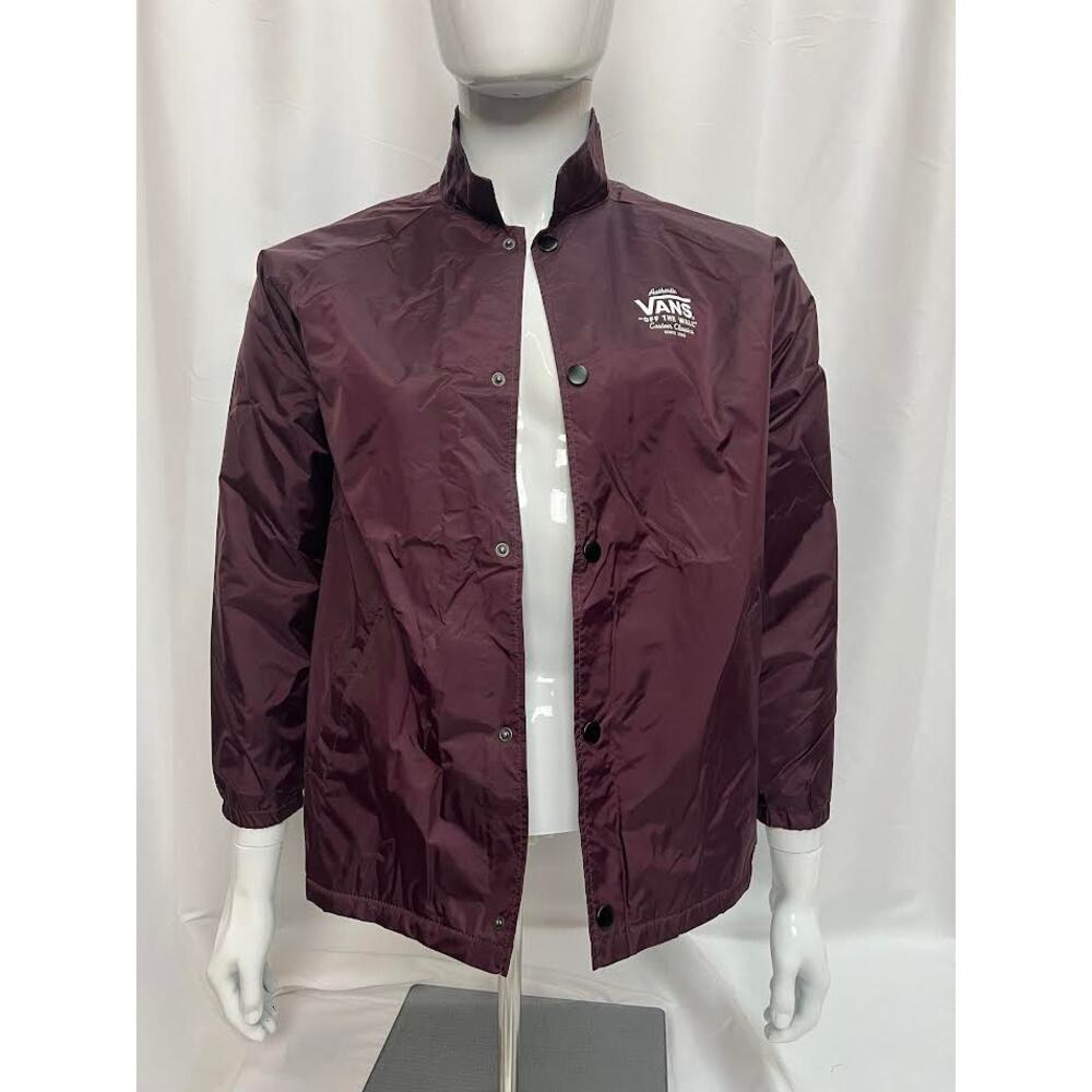 NWT! VANS‎ BOYS TORREY COACHES JACKET IN Burgundy / X-Large